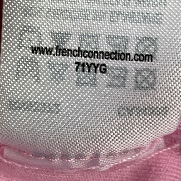 New French Connection Short Sleeve Wrap T Shirt Dress Lilac Sachet Pink Sz M - Picture 11 of 11